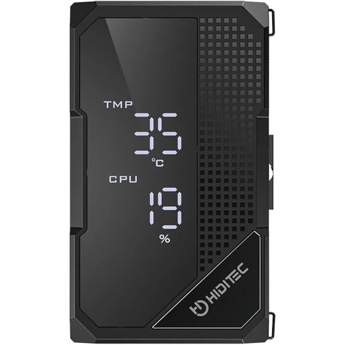 Hiditec DC20 PRO Disipador de CPU con Pantalla Digital RGB y 6 Heatpipes